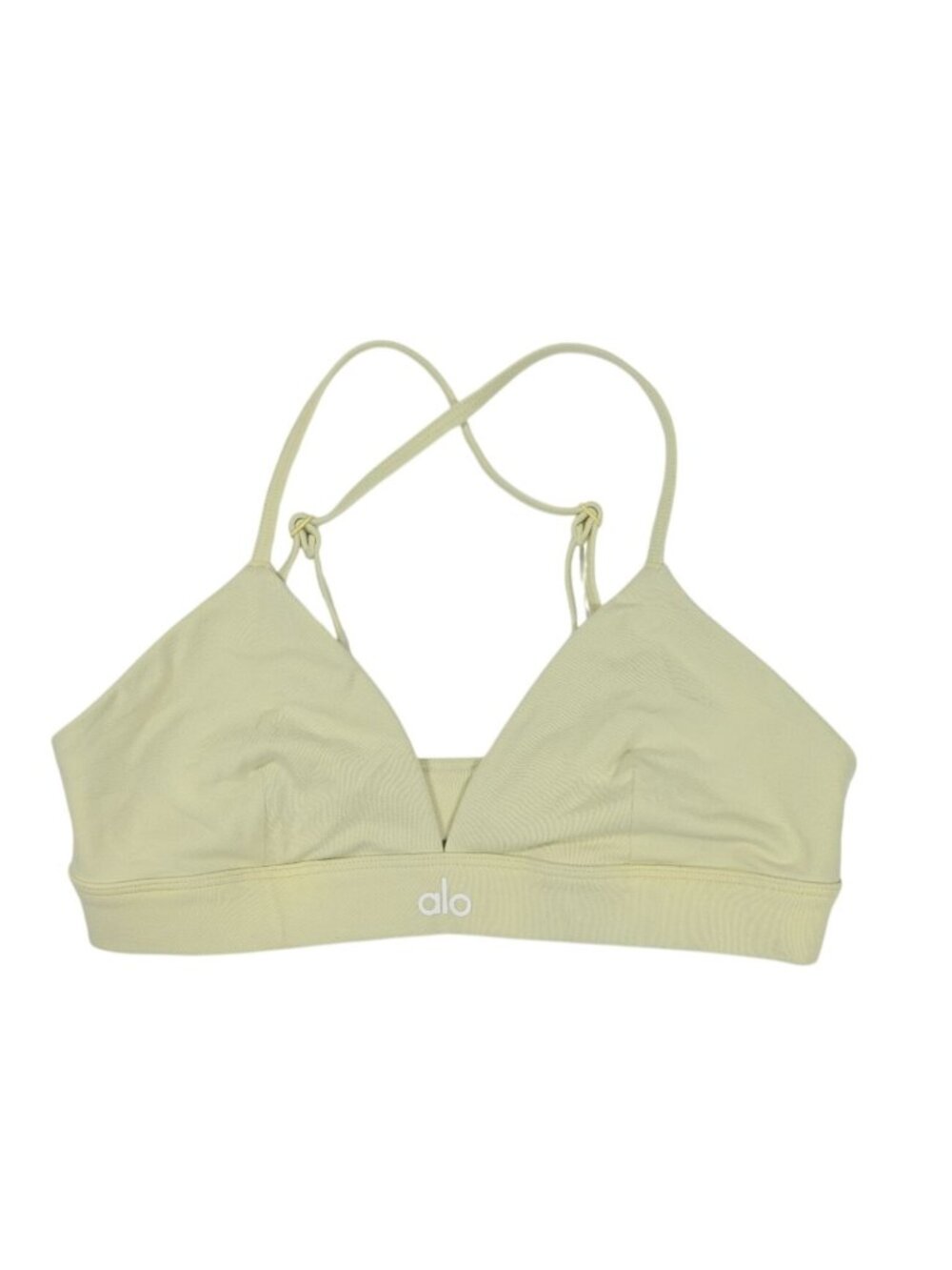 ALO Yoga Splendor Bra in Lemon Ice